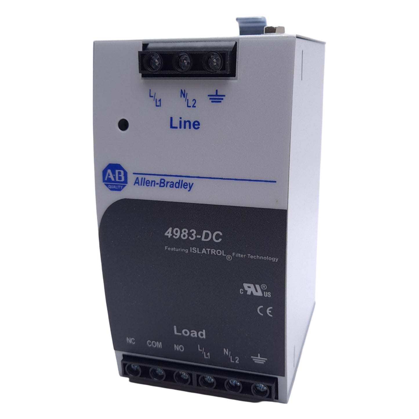 New Allen Bradley 4983-DC120-10 Filter & Surge Protector, 120VAC, 10A, DIN Rail