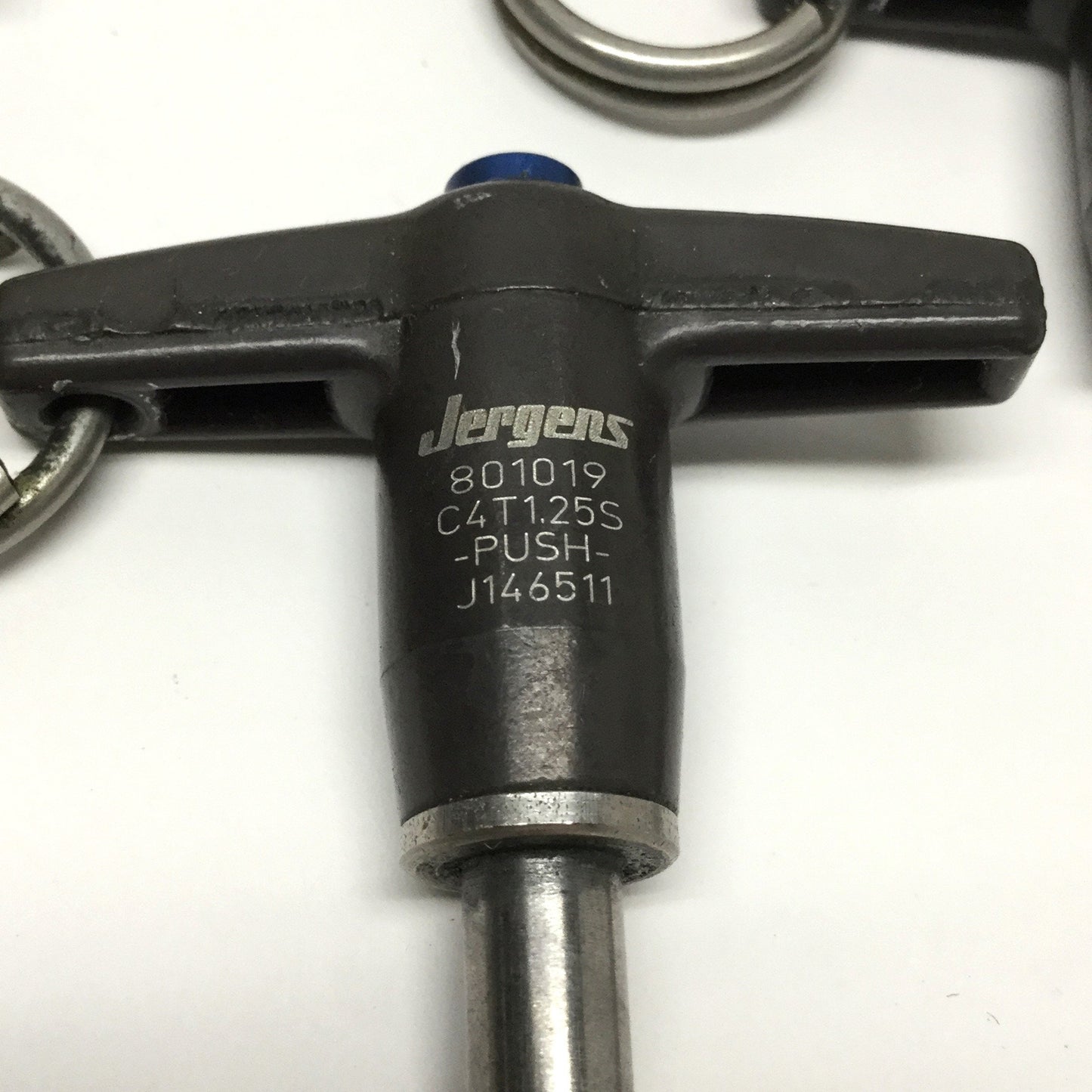 Used Lot of 4 Jergens 801019 Kwik-Lok T-Handle Quick-Release Pins Ø1/4" x 1.25" SS