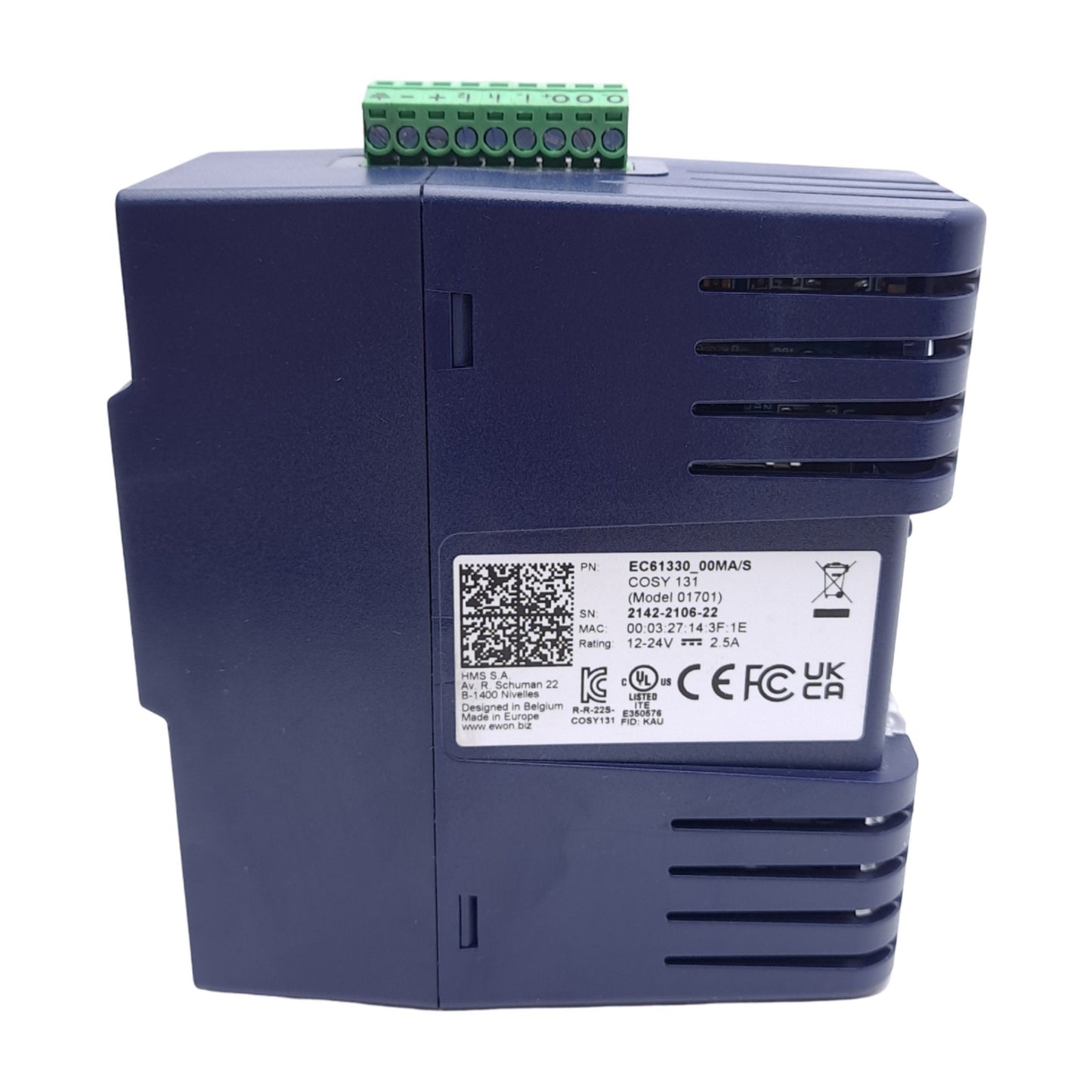 Used Ewon EC61330_00MA/S Cosy 131 Industrial Remote Access Gateway, 4x RJ45 LAN/WAN