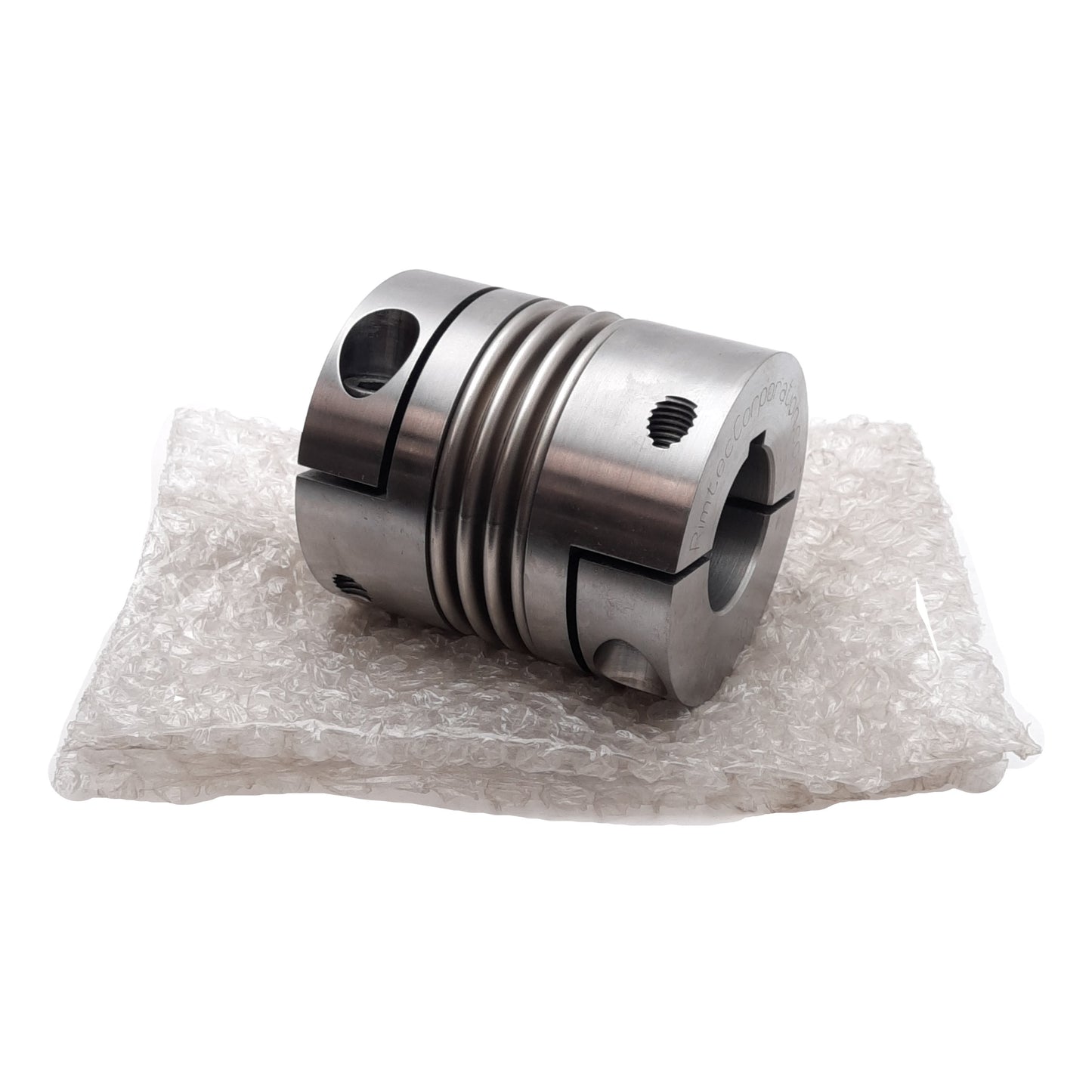 New Rimtec AKN150-24-38 Steel Metal Bellows Coupling, ø24mm & ø38mm Bores, 150Nm
