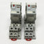 Used Lot of 2 Automation Direct 782-2C-120A Control Relays DPDT, 120VAC Coil w/Socket