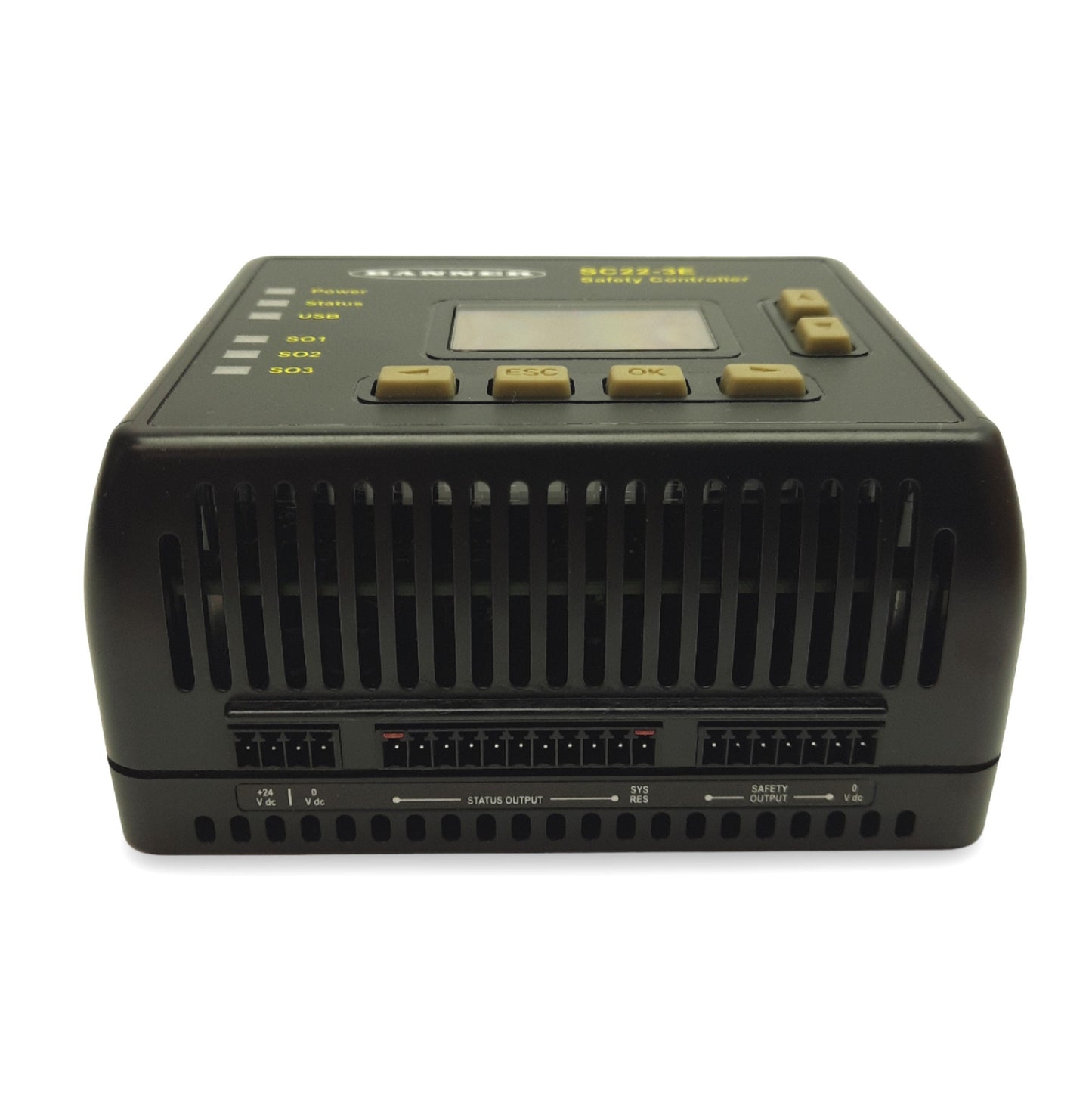 New – Open box Banner SC22-3E-C 83368 Safety Controller, 22 Inputs, 3-Safety PNP Outputs, 24VDC