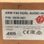 New Axis Communications 0936-001 F44 Dual Audio Input Unit, 8-28VDC, 256MB Flash