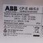 New ABB 1SVR427034R2000 CP-E 48/5.0 Power Supply, 115/230VAC In, 48VDC 5A 240W Out