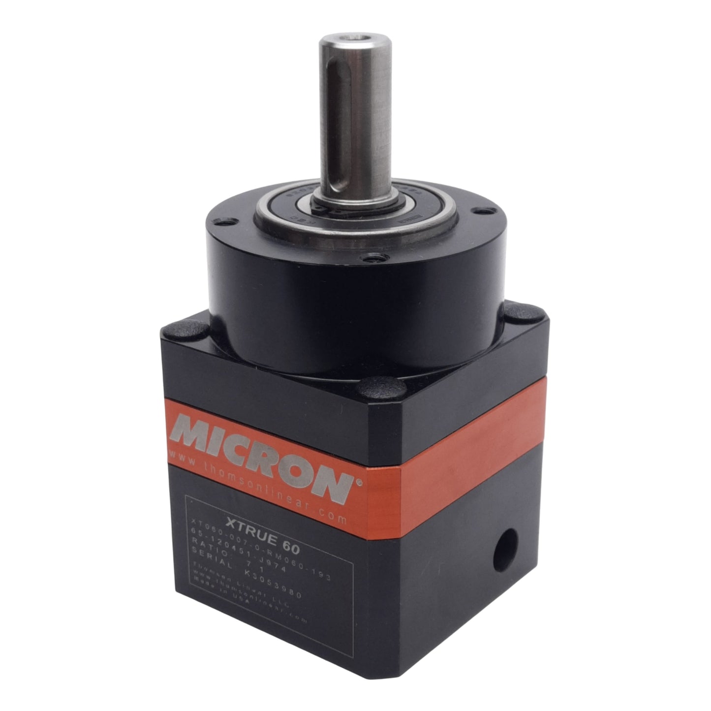 New – Open box Micron XT060-007 XTRUE Planetary Gearhead, 7:1, 13arcmin, ø14mm Shaft, NEMA 23