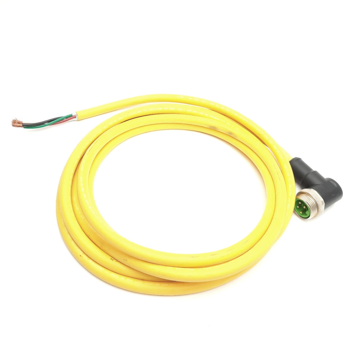 Used Murr Elektronik 7700-A4011-U1C030 90 Degree Cordset, Mini 7/8 4-Pole to Leads