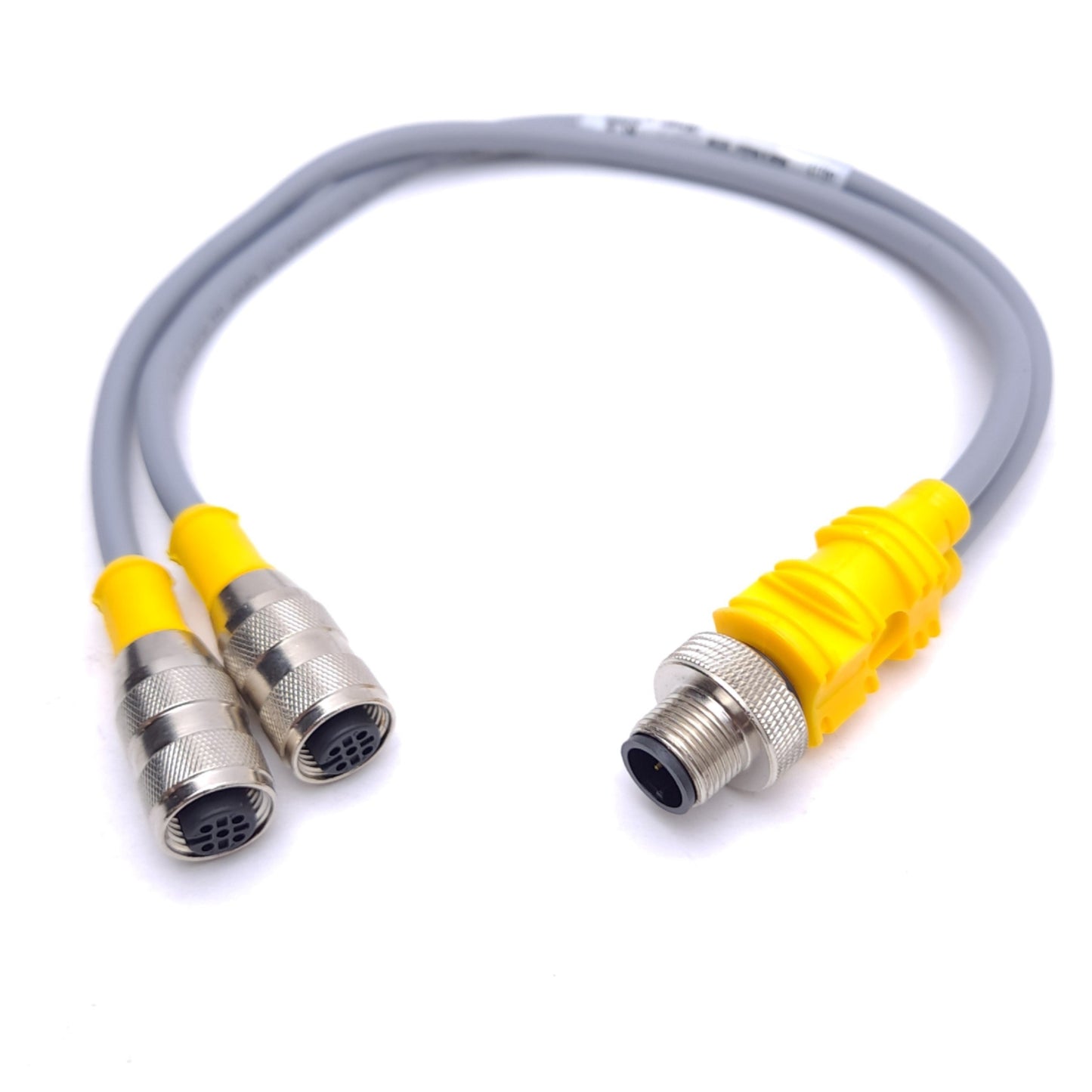 New Turck VBRS 4.4-2RK 4T-0.3/0.3 U0117 Splitter M12 4-Pin Male, 2x M12 4-Pin Female