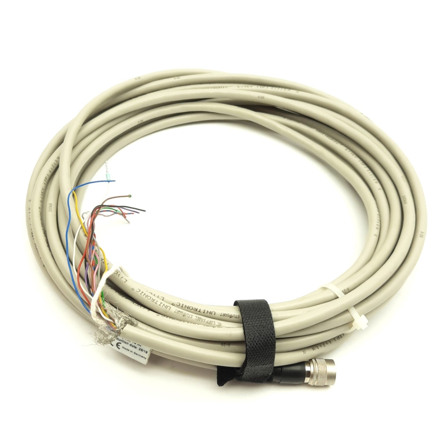 Used Basler 2000026689 Power I/O Cable, Hirose 12-Pin Female to Flying Leads, 10m