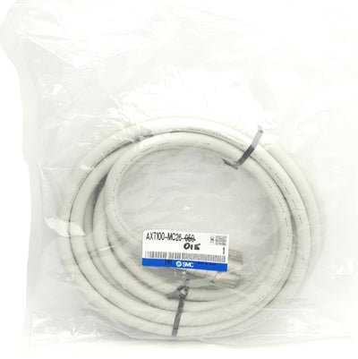 New SMC AXT100-MC26-050 Cable Assembly 26-Pin Circular Connector, 5m Length