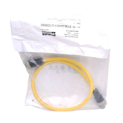 New Murr Elektronik 7700-A401-U1C0060 Cordset, Mini 7/8 4-Pin Male/Female, 0.6m