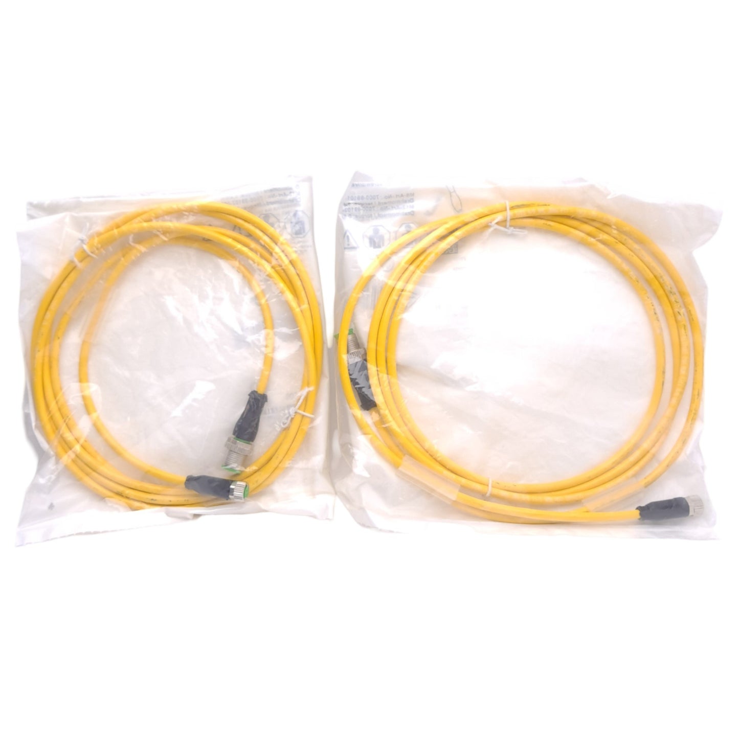 New Lot of 2 Murr Elektronik 7000-40561-0100200 Cable M12 3-Pin Male M8 3-Pin Female