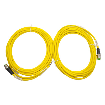 New – Open box Lot of 2 Murr Elektronik 7000-12021-0140500 Cordset, 250VAC/DC 4A, M12 4-Pin, 5m