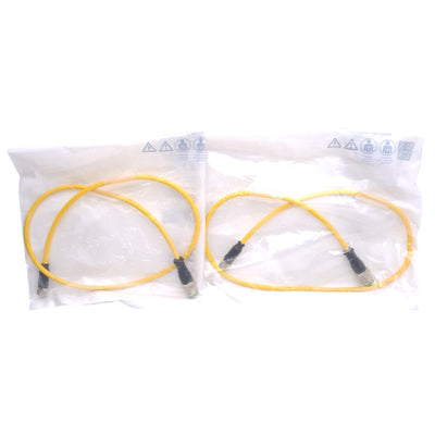 New Lot of 2 Murr Elektronik 7000-40561-0100060 Cable M12 3-Pin Male M8 3-Pin Female