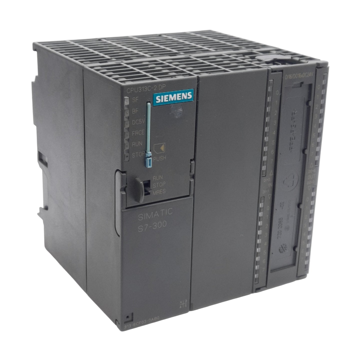 Used Siemens 6ES7 313-6CF03-0AB0 Simatic S7-300 PLC I/O Module, 16-Channel, 24VDC