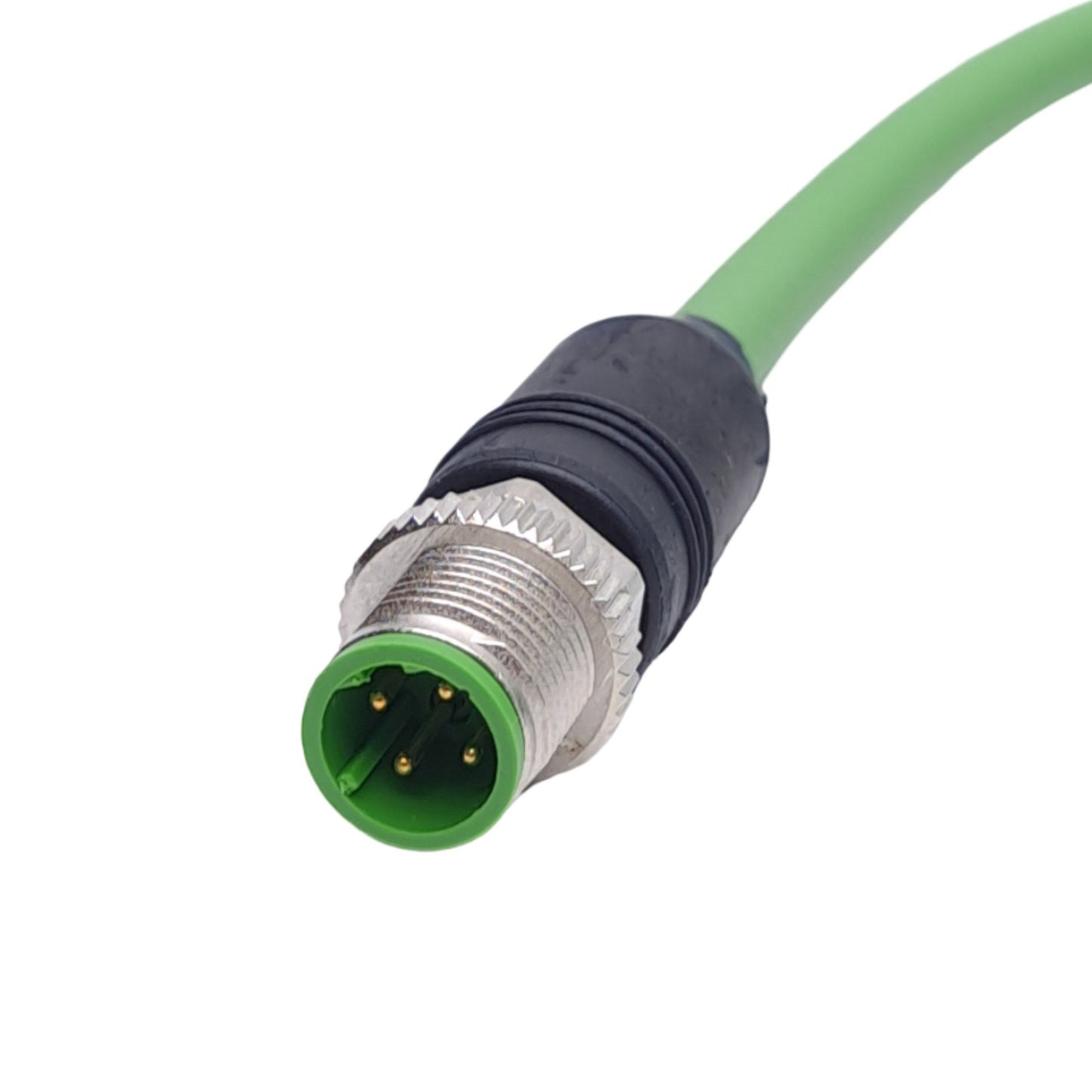 New Murr Elektronik 7000-14541-7960500 Cordset, M12 4-Pin Male to Flying Leads, 5m