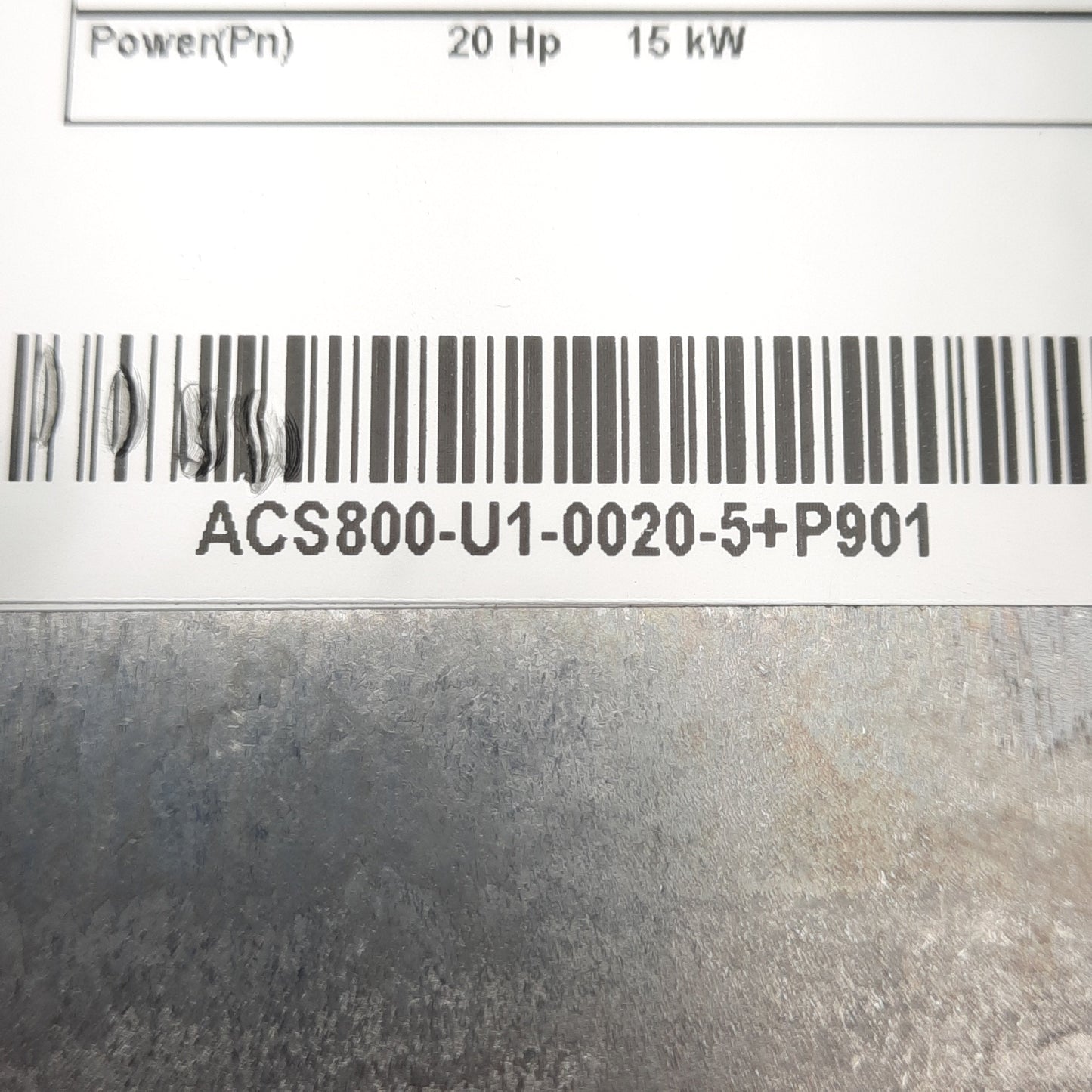 Used ABB ACS800-U1-0020-5+P901 AC Drive, 3PH, 380-500VAC 48-63Hz IN, 500VAC 300Hz OUT