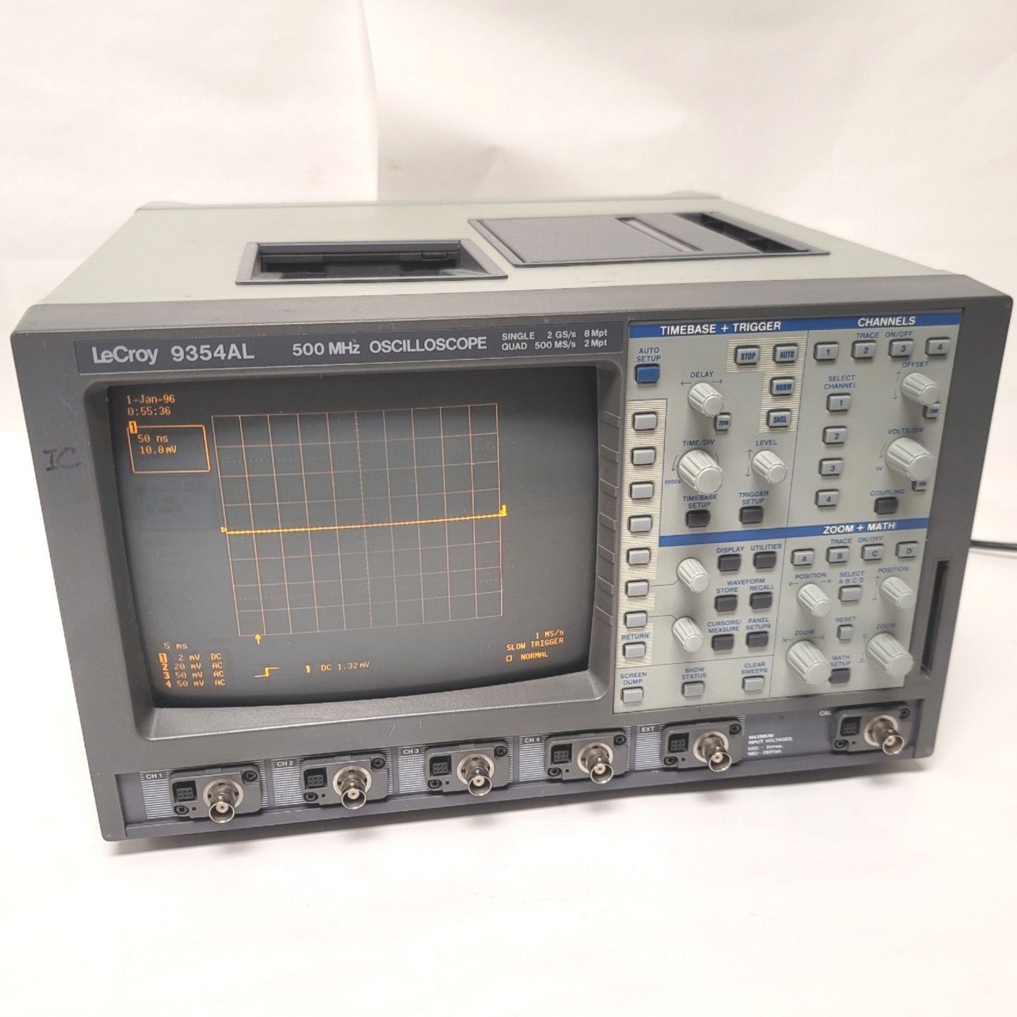 Used LeCroy 9354AL Digital Oscilloscope 4-Channel, 500MHz, 2GSa/s, Monochrome CRT