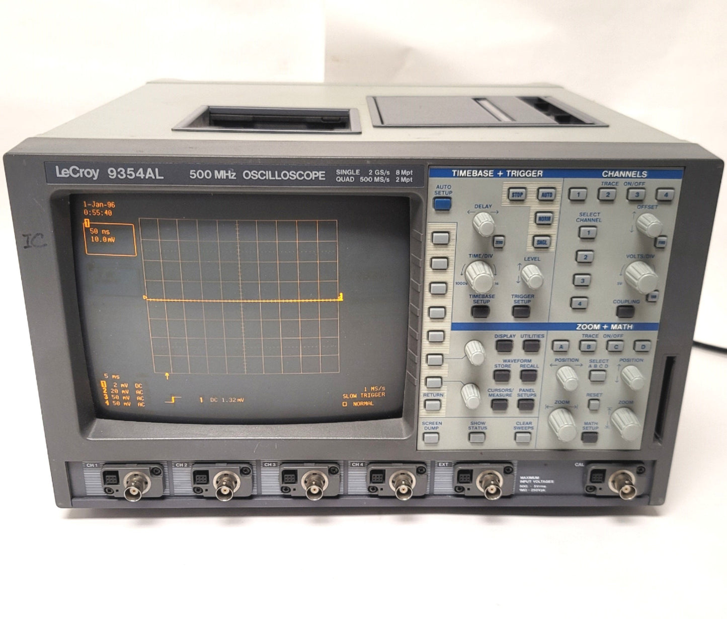Used LeCroy 9354AL Digital Oscilloscope 4-Channel, 500MHz, 2GSa/s, Monochrome CRT