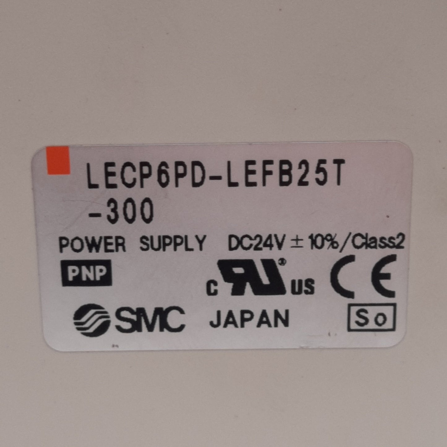 Used SMC LECP6PD-LEFB25T-300 Stepper Motor Controller, 24VDC, PNP Parallel I/O