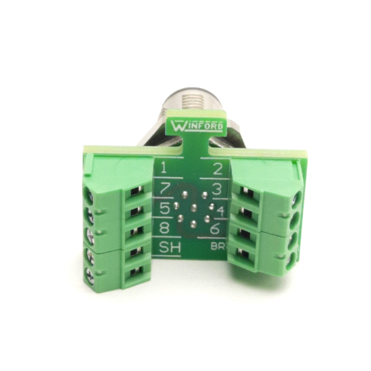 New Winford BRKQAM12A-8M-A Breakout Board, M12 8-Pin Male To Screw Terminals