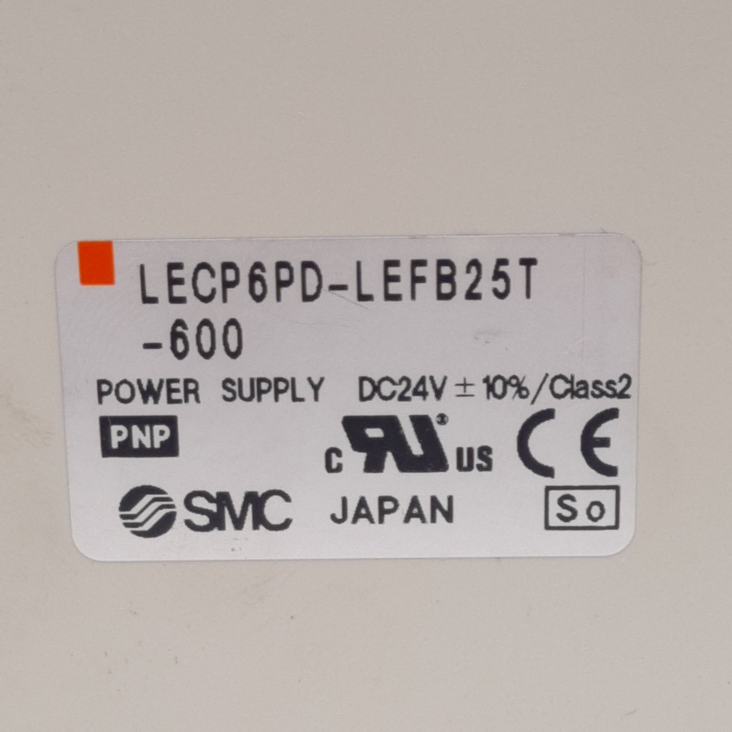 Used SMC LECP6PD-LEFB25T-600 Stepper Motor Controller, 24VDC, PNP Parallel I/O