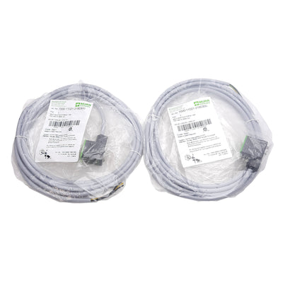 New Lot of 2 Murr Elektronik 7000-11021-2160300 MSUD Valve Plug Cable, 24VAC/DC, 3m