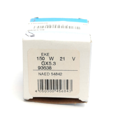 New Lot of 2 Osram 54842 EKE Microscopy Replacement Halogen Bulb, GX3.5, 21V, 3150K