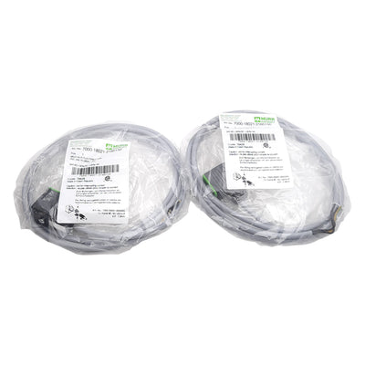 New Lot of 2 Murr Elektronik 7000-18021-2160150 MSUD Valve Plug Cable, 24VAC/DC 1.5m