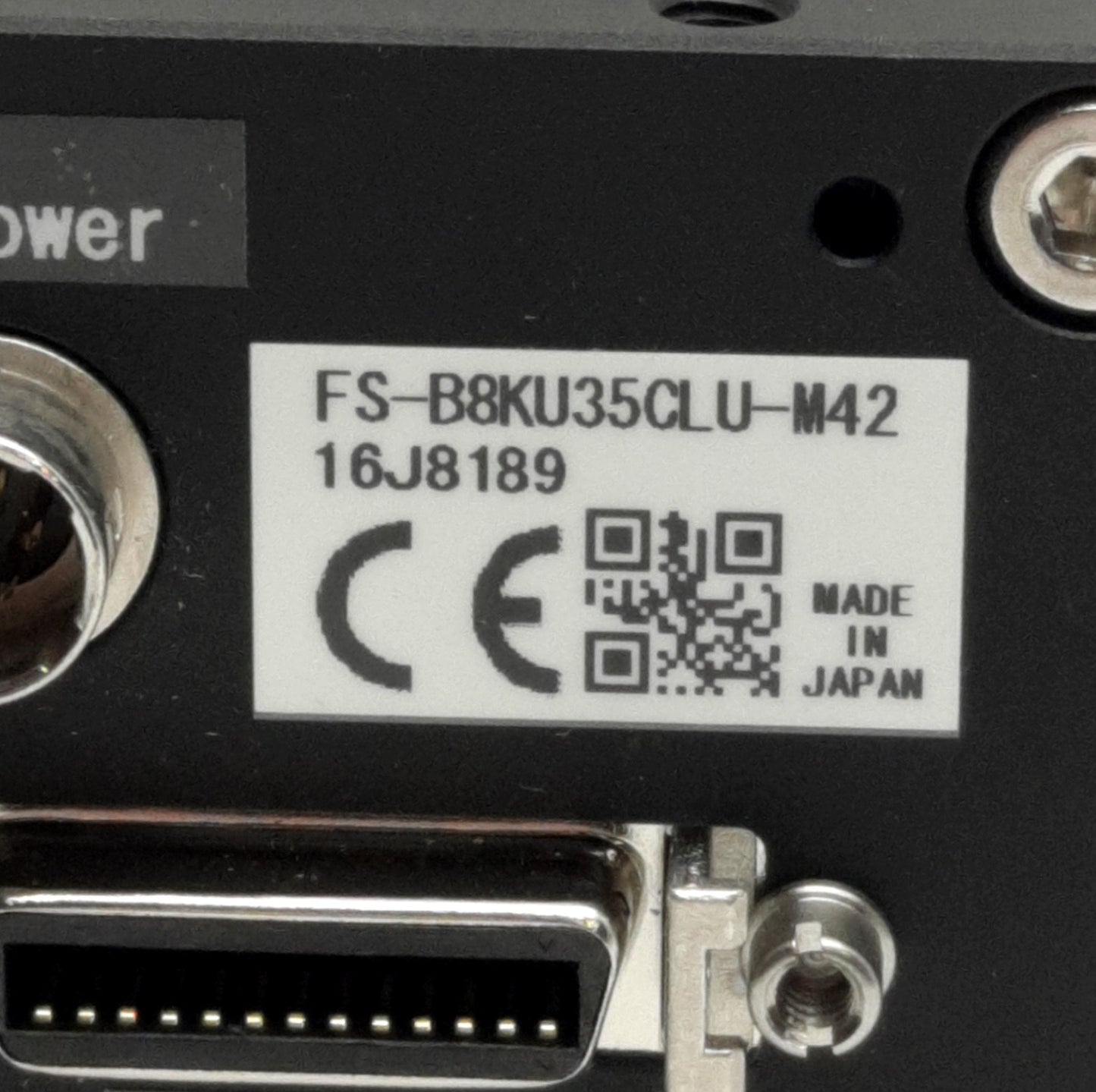 Used Omron FS-B8KU35CLU-M42 Camera Link Line Scan Camera, 8k Res, M42 Lens Mount