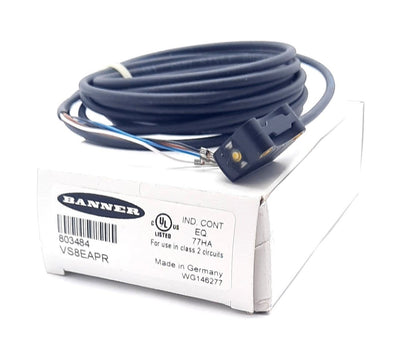 New Banner 803484 Photo Electric Sensor 10-30VDC 50mA, PNP, 3m Sens. Distance, 0.5ms