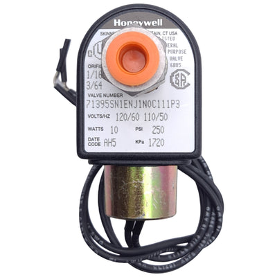 New – Open box Honeywell 71395SN1ENJ1N0C111P3 Solenoid Valve, 1/8" NPT, 250psi, 110-120VAC Coil