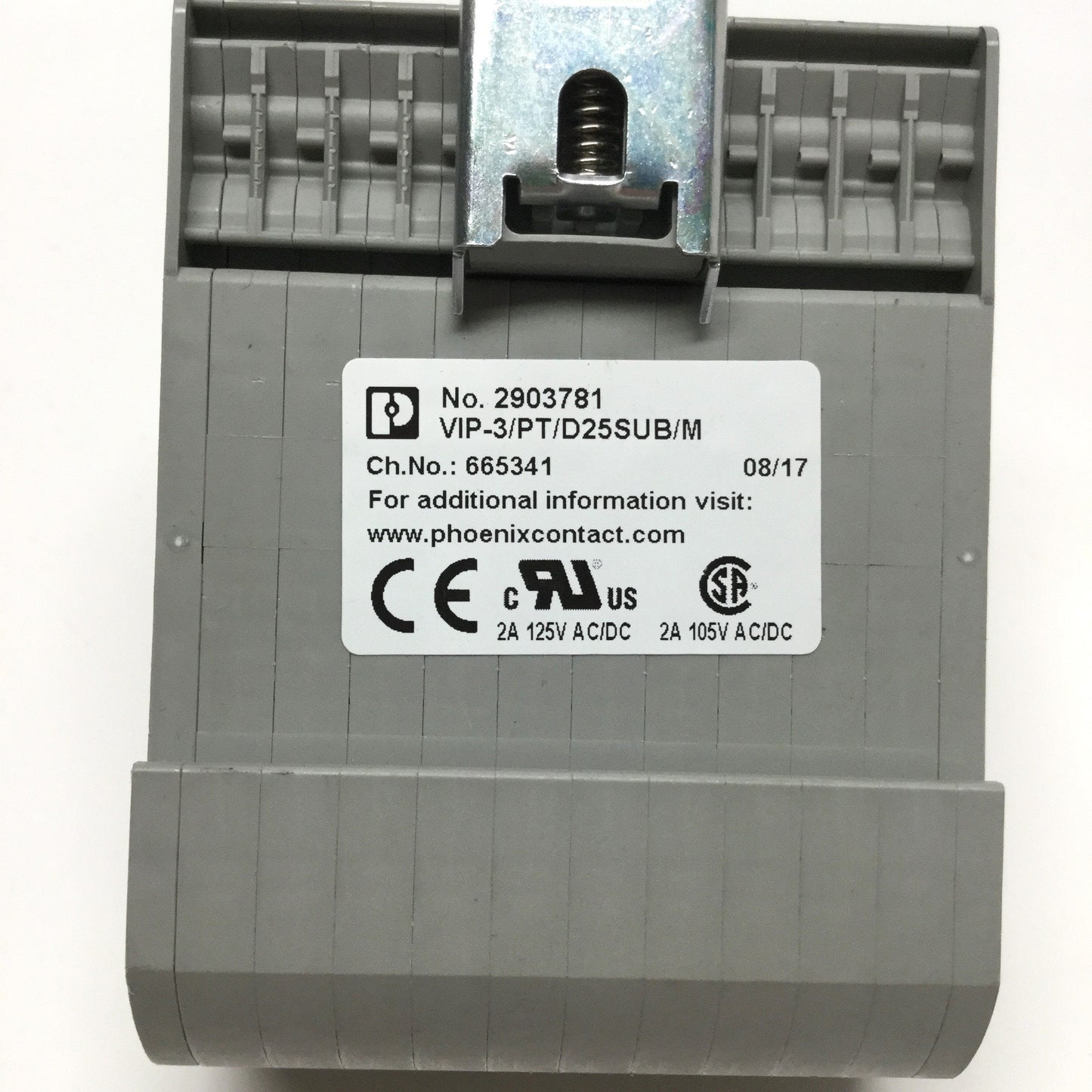 Used Phoenix VIP-3/PT/D25SUB/M Terminal Block Interface Module, 25-Pin D-Sub Male