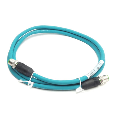 New – Open box Murr Elektronik 7700-44511-S4U0150 Ethernet Cordset M12 4-Pin M-M, D-Code, 1.5m