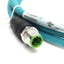 New – Open box Murr Elektronik 7700-44511-S4U0150 Ethernet Cordset M12 4-Pin M-M, D-Code, 1.5m