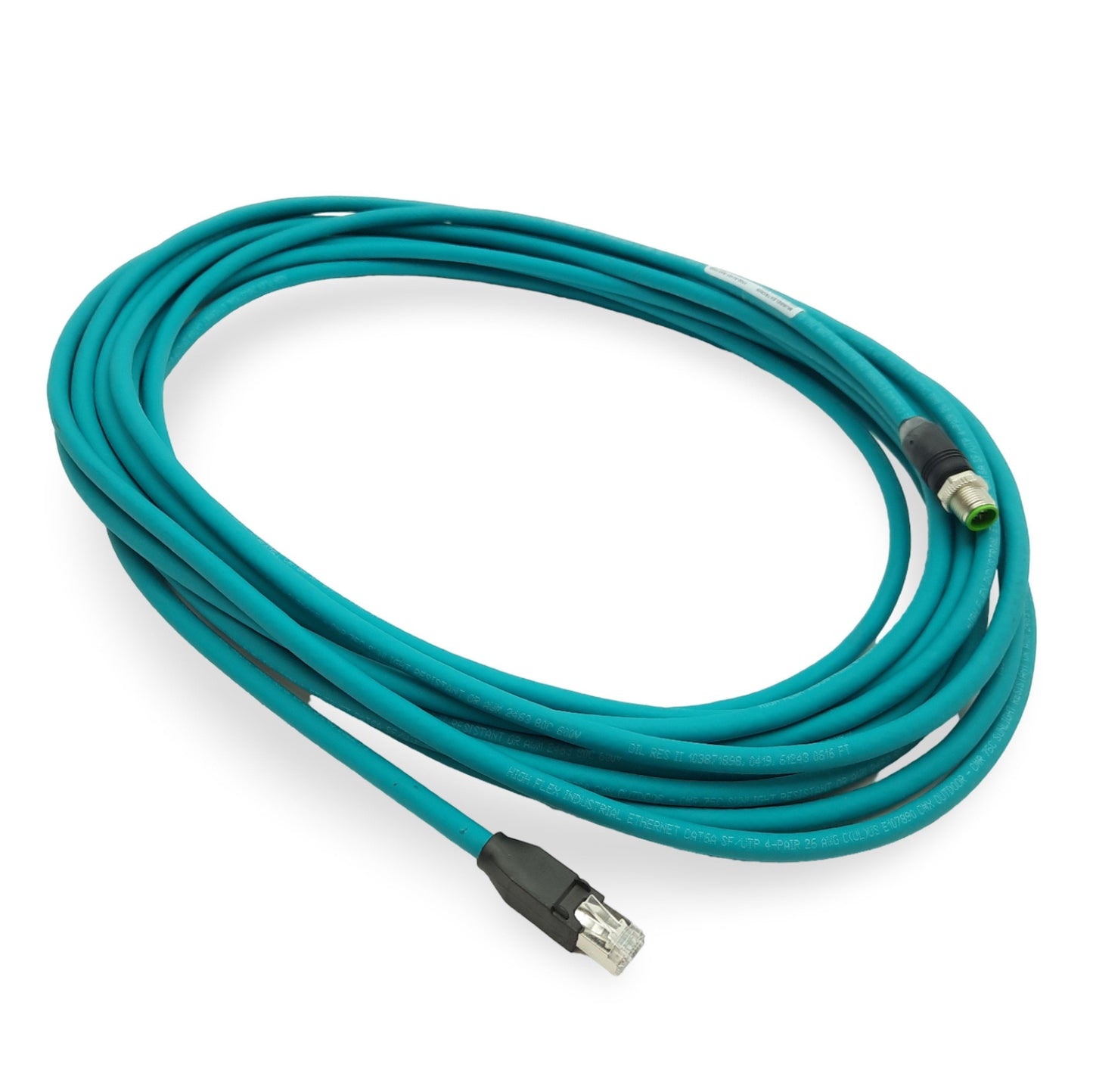 New – Open box Murr Elektronik 7700-51101-S4X1000 Ethernet Cordset M12 8-P Male X-Code RJ45 10m