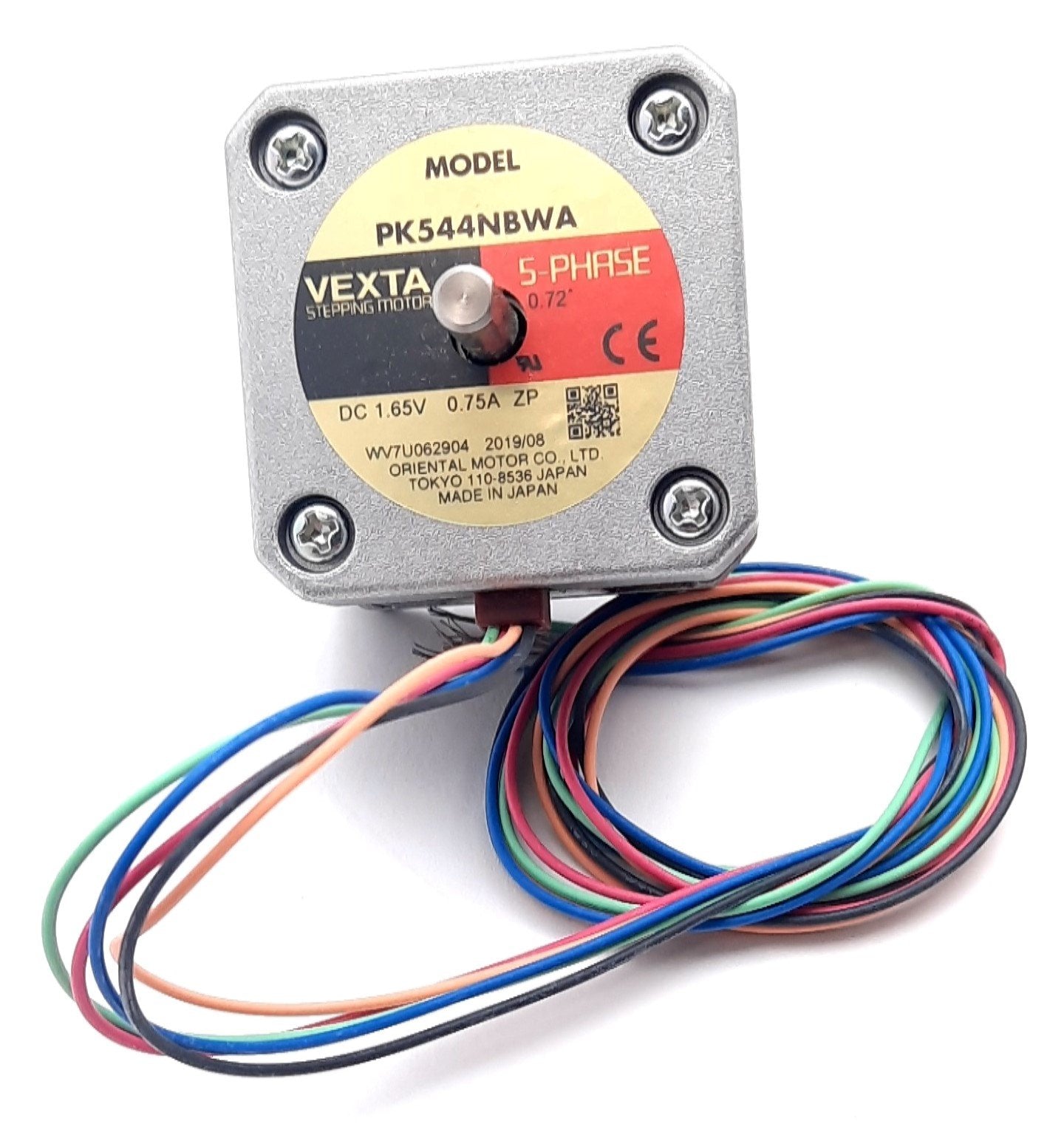 New Oriental Motor PK544NBWA Vexta Stepping Motor 5 Phase 1.65VDC, 0.75A, 1.56lb-in