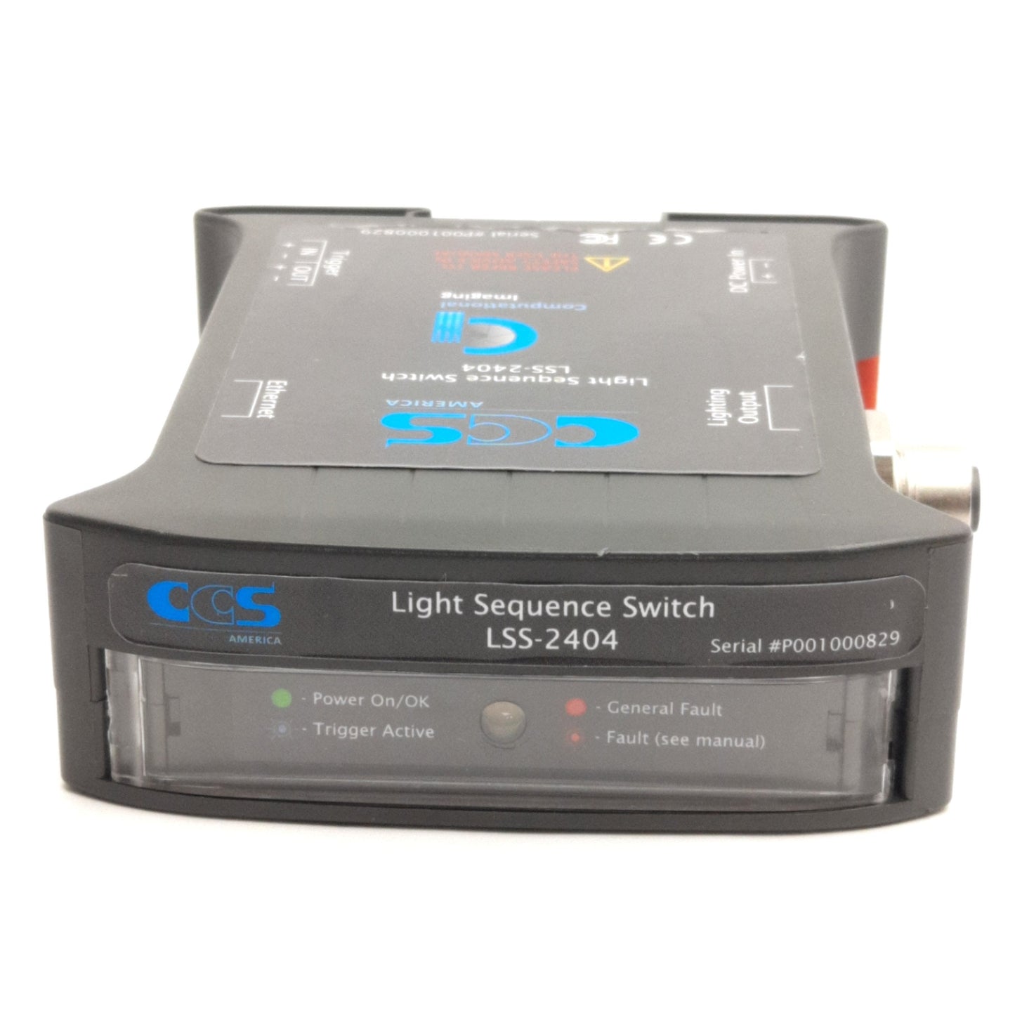 Used CCS LSS-2404 B1 Light Sequence Switch, 4-Channel, 24VDC Supply, M12 5-Pin/RJ45