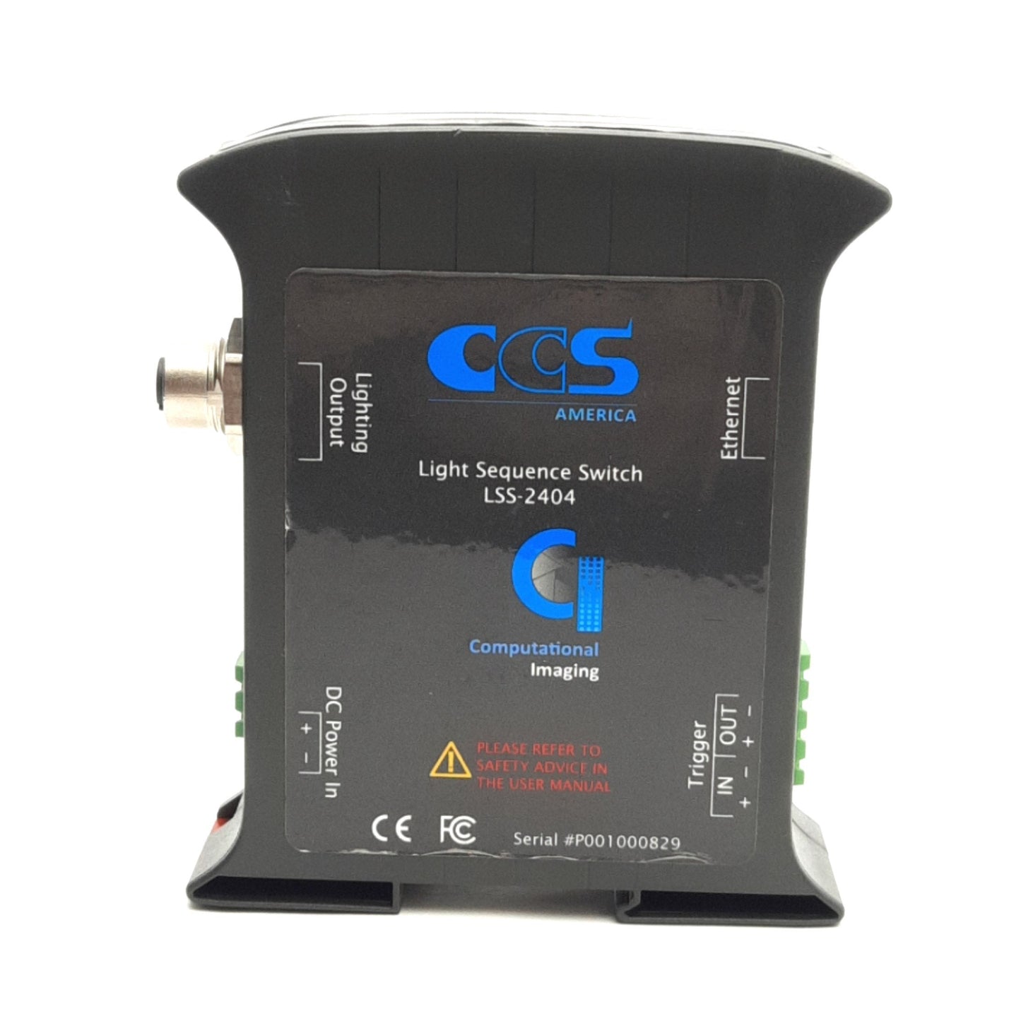 Used CCS LSS-2404 B1 Light Sequence Switch, 4-Channel, 24VDC Supply, M12 5-Pin/RJ45