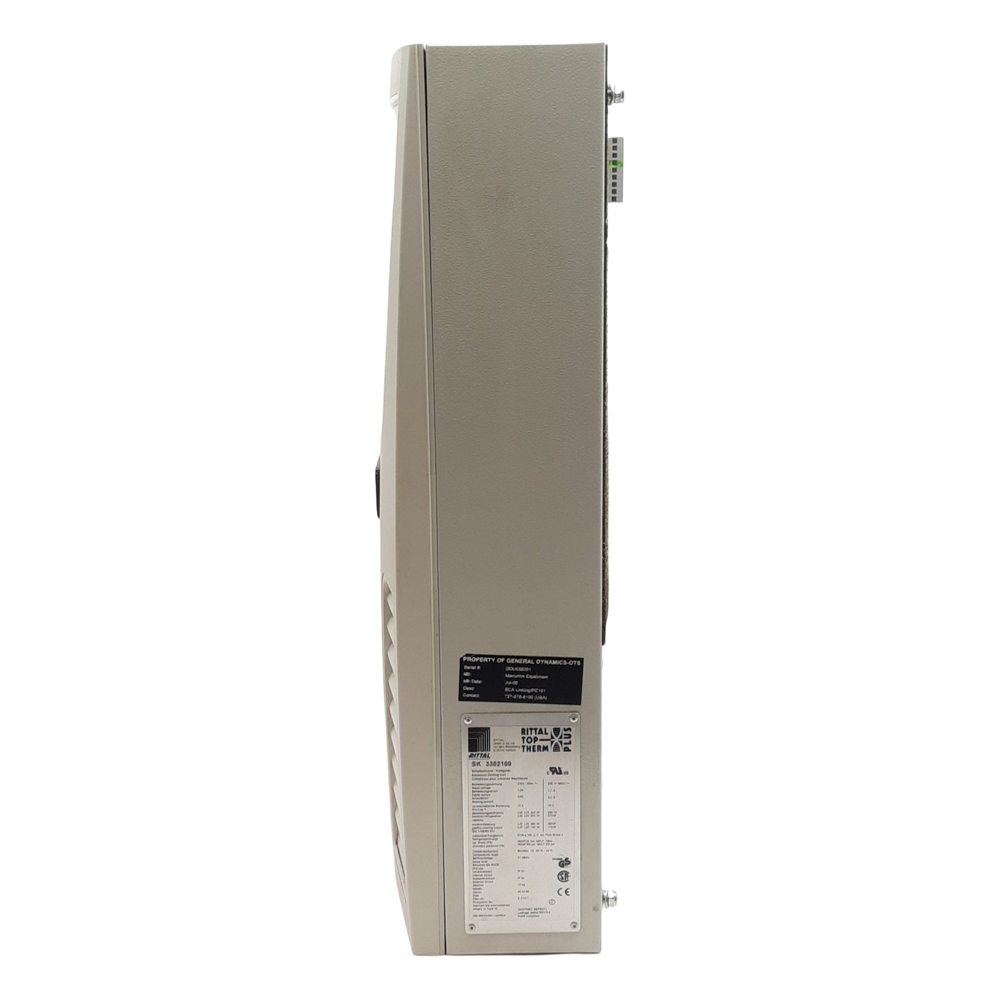 Used Rittal SK 3302100 TopTherm Wall-Mounted Enclosure Cooling Unit, 230VAC, 30-50°C