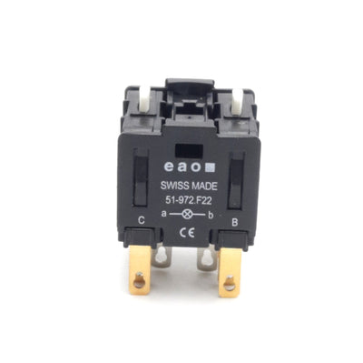 New EAO 51-972.F22 Pushbutton Switch Contact Block Element, 2NO/2NC, 250V 5A, 2-P