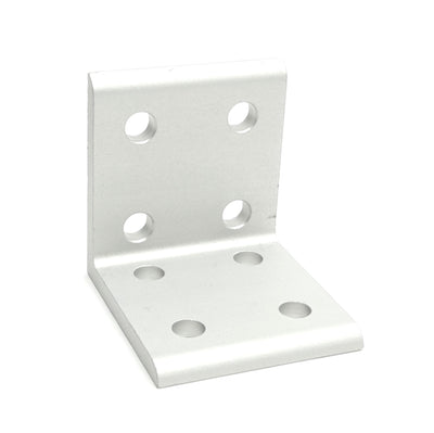 New Lot of 4 80/20 4114 Extrusion Angle Bracket 10 Series 8-Hole, 2in x 2in x 1.88in