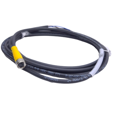 New Lot of 2 Turck PKG 3M-2/S760 U-10324 Cable, M8 3-Pin Female, 2m Length