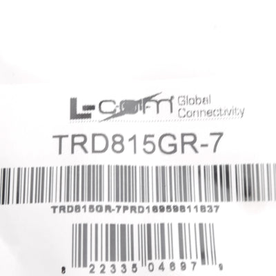 New Lot of 20 L-Com TRD815YGR-7 Ethernet Cat5e Patch Cable, RJ-45 8-Pin, 7ft Long