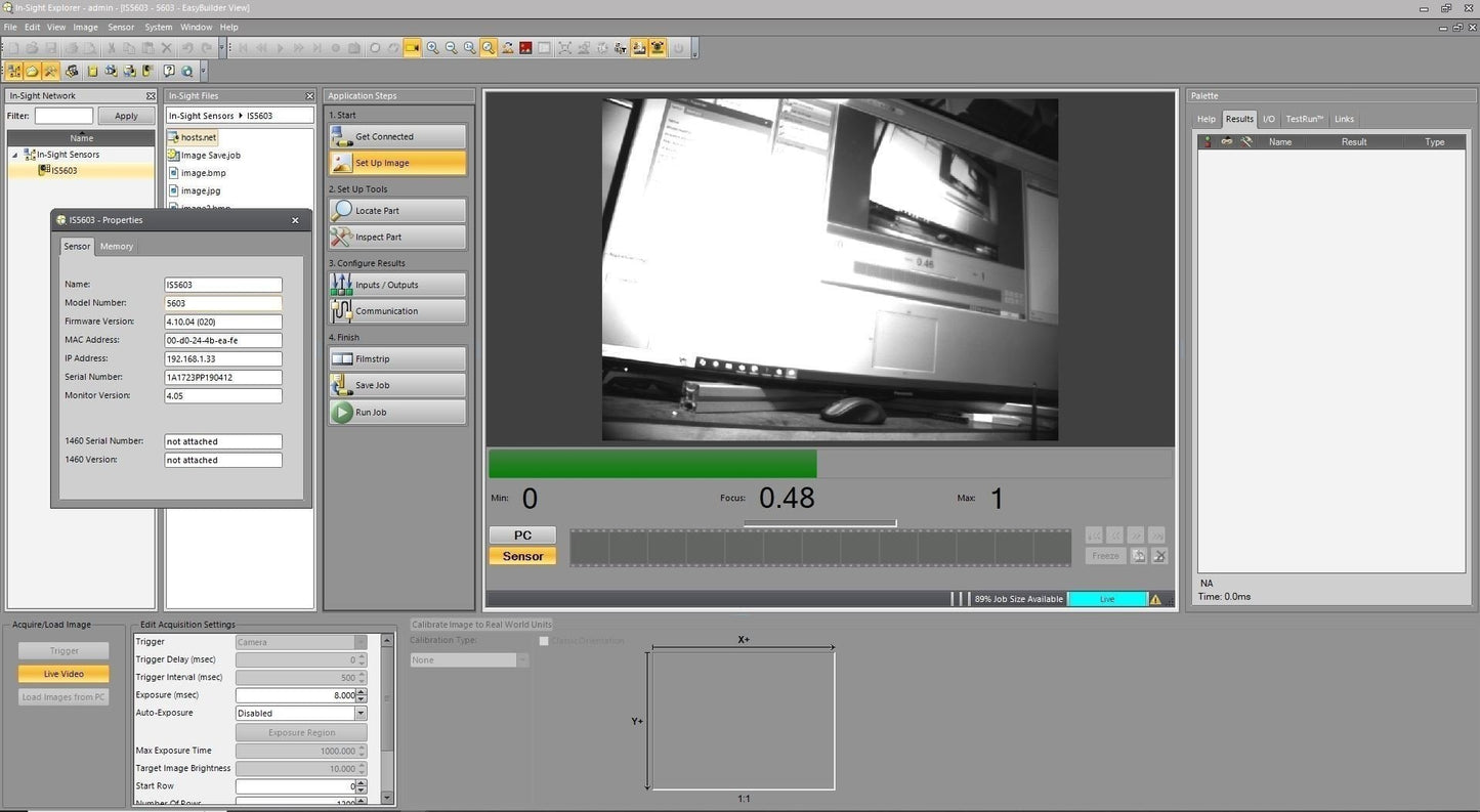 Used Cognex IS5603-10 In-Sight 5603 Industrial Machine Vision Camera Sensor 1600x1200