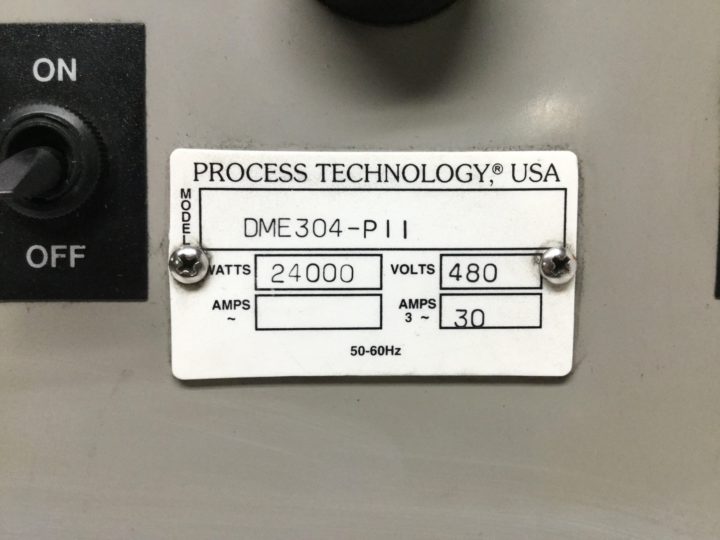 New – Open box Process Technology DME304-PII Temperature Controller, RTD Sensor 24kW 480VAC 30A