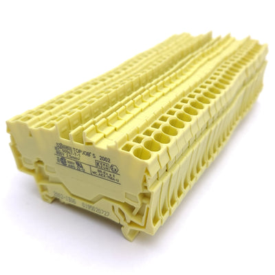 New – Open box Lot of 25 Wago 2002-1306 Terminal Block, 3-Conductor, 1-Level, DIN Rail