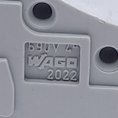 New – Open box Lot of 50 Wago 2022-171 Center Module Terminal Block Plug, 1-Position, 12-22 AWG