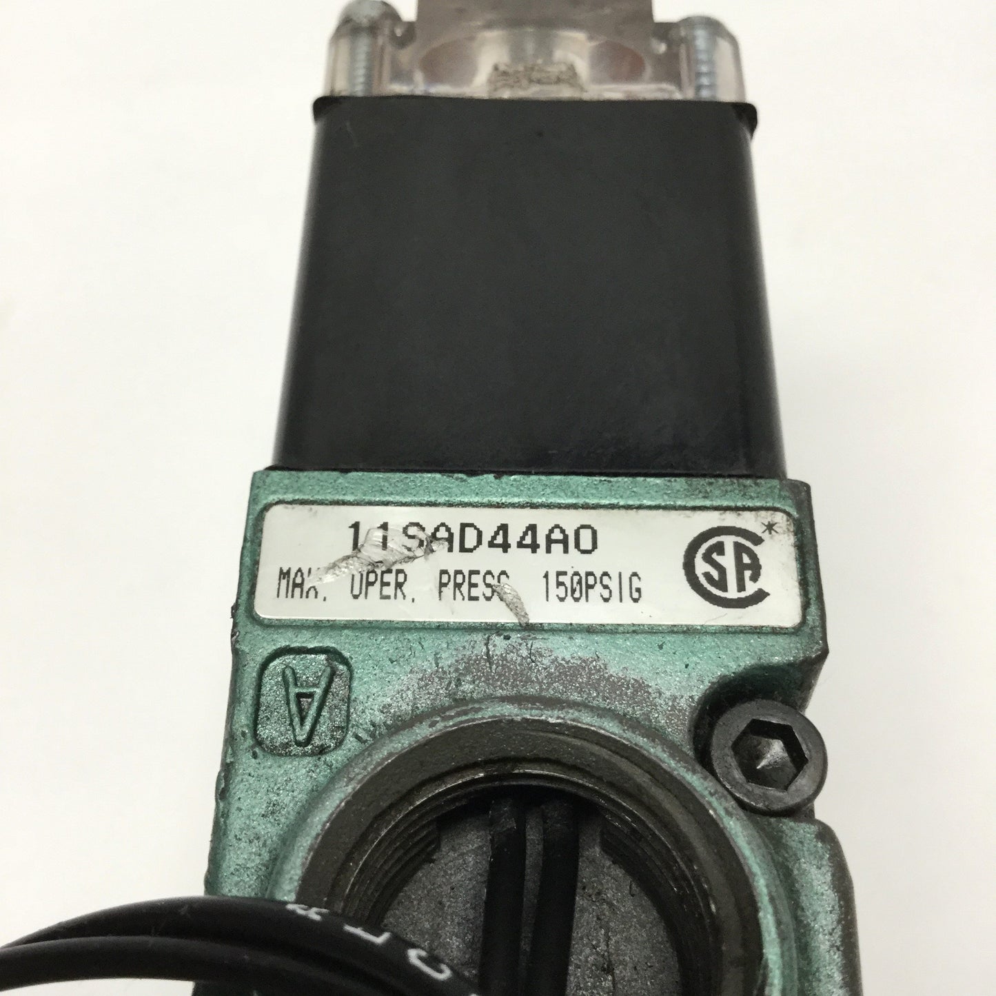 Used Numatics 11SAD44AO Solenoid Valve 5-Port, 2-Position, 1/4" NPT, 150psi, 120VAC