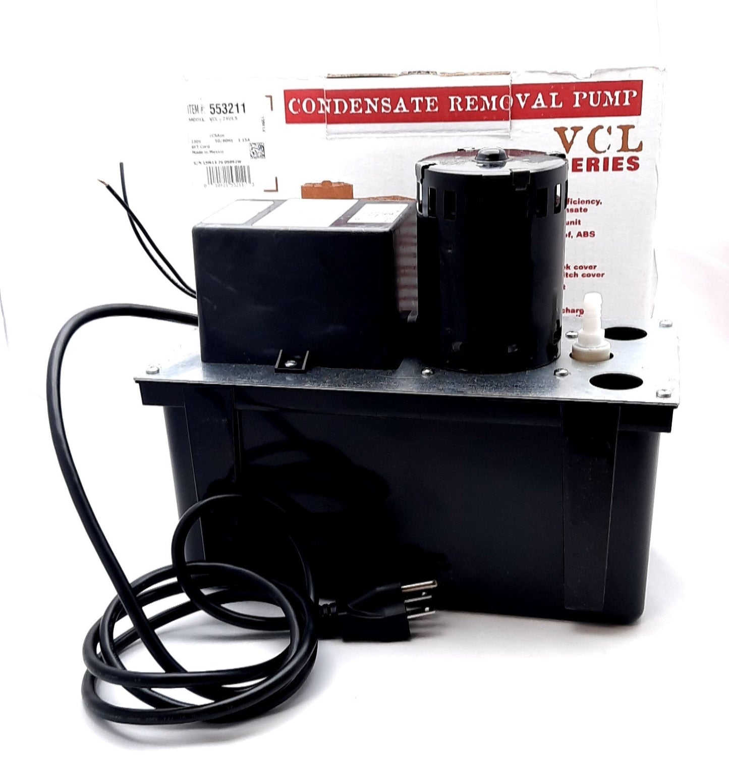 New Little Giant 553211 VCL-24ULS High-Capacity Condensate Pump 230VAC, 1.2A, 148W