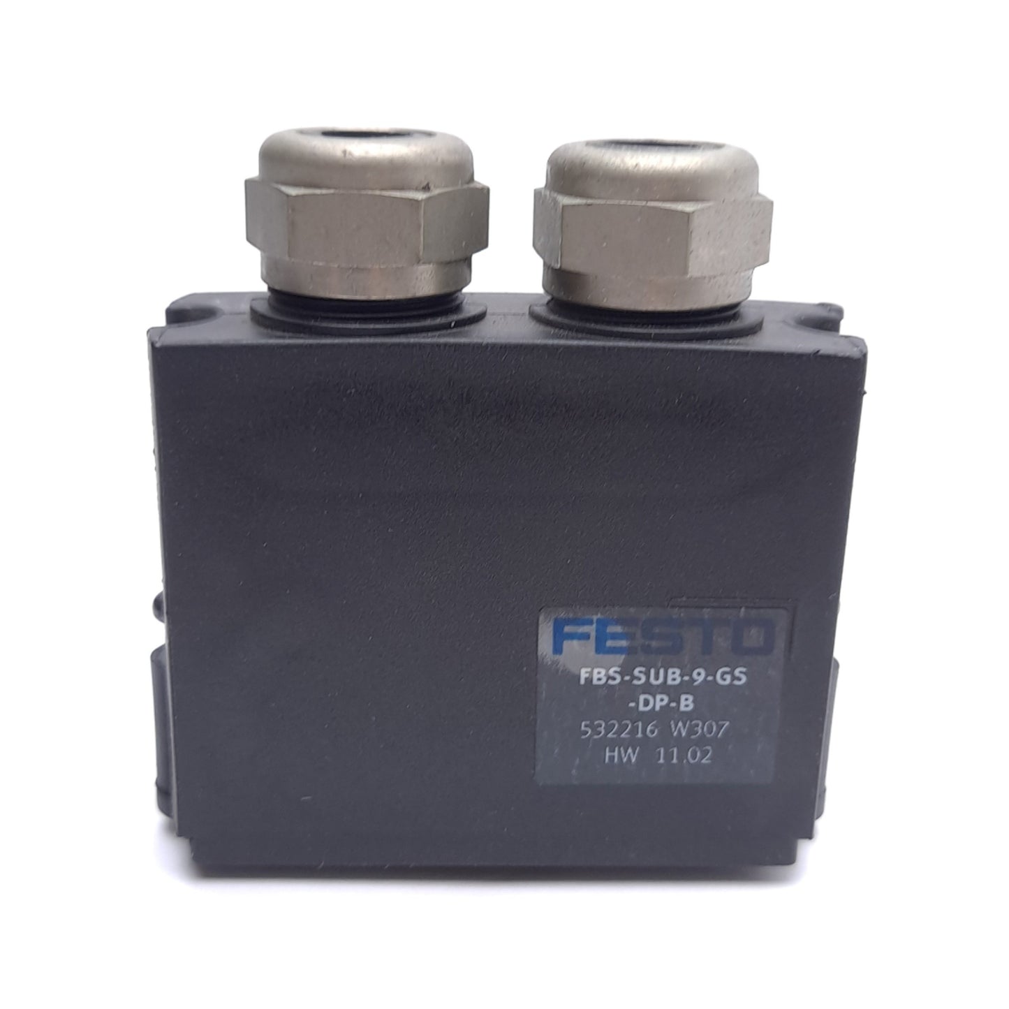 Used Festo FBS-SUB-9-GS-DP-B Fieldbus Plug, DIL Switch, DB9 Male, ø5-10mm Cable